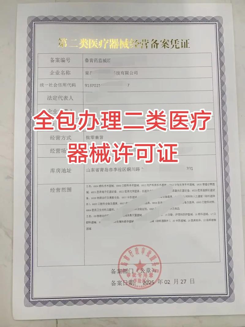 青岛二类医疗器械许可证加医疗网络销售备案